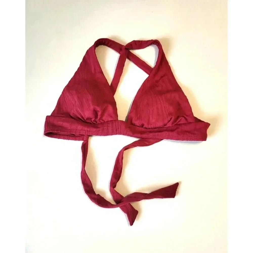 Maroon Knitโ Bikini Top